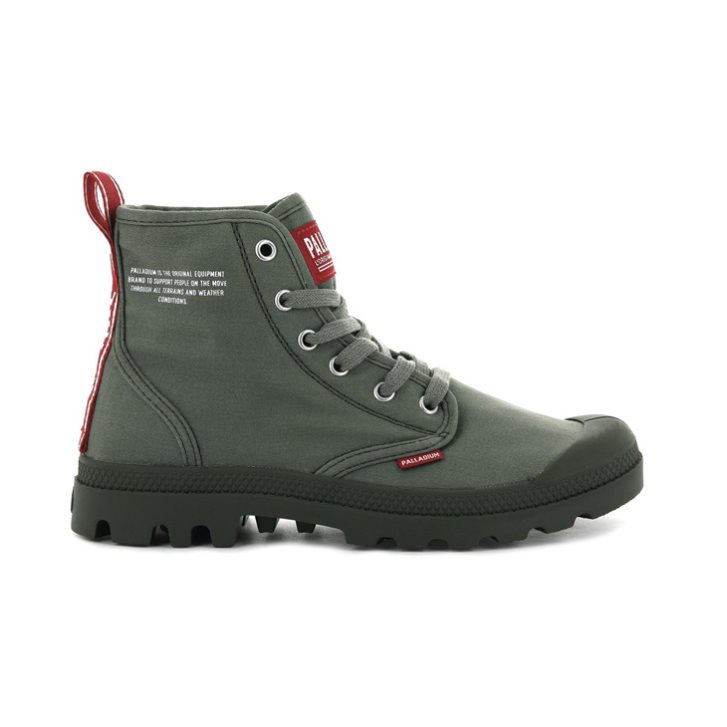 Bottes Palladium Pampa Hi Dare Homme Vert Olive | FR BTY682K